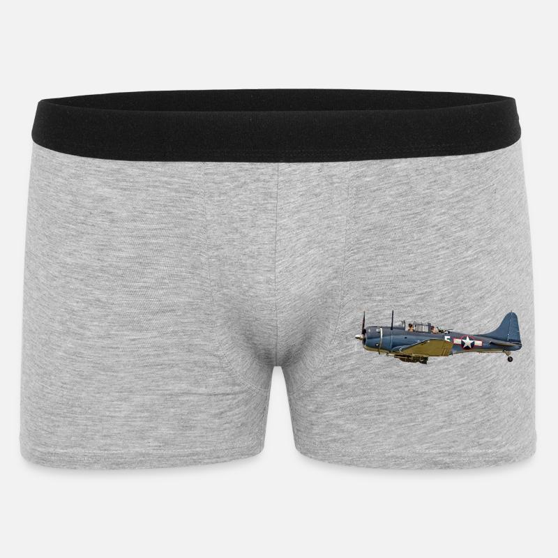 SBD Dauntless - Männer Boxer Shorts - Grau meliert