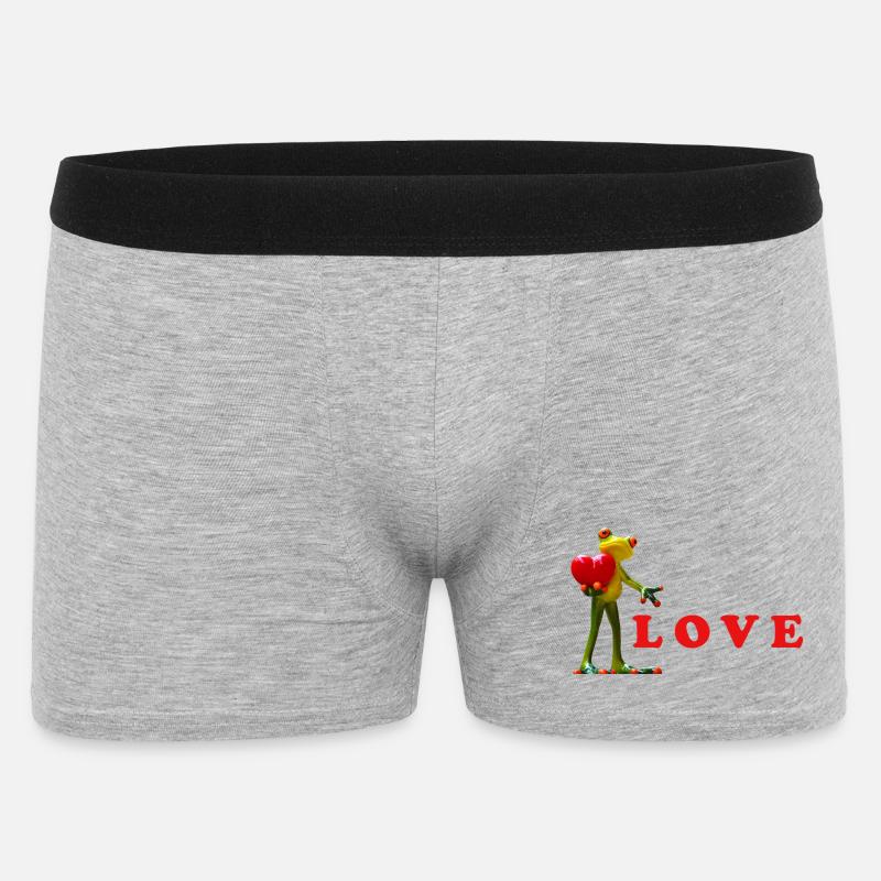 Liebe Samen mit bunten Samen - Männer Boxer Shorts - Grau meliert