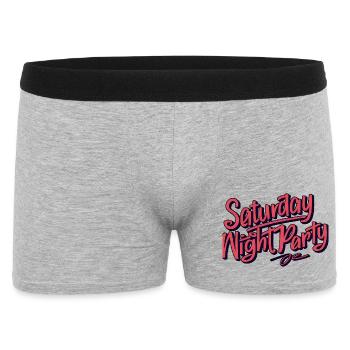 Typographie de la fête du samedi soir - Boxer Homme - gris chiné - Devant