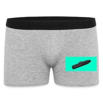 Minimalist Submarine Silhouette - Men's Boxer Shorts - heather grey - Front