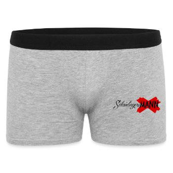 Schrödingers Männer - Männer Boxer Shorts - Grau meliert - Vorne