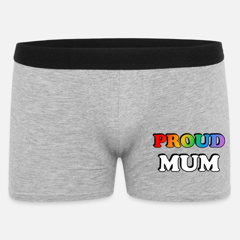 Regenbogen Stolze Mutter LGBTQ Stolz - Männer Boxer Shorts - Grau meliert