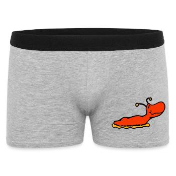 L'escargot limace sans coquille sourit - Boxer Homme - gris chiné - Devant