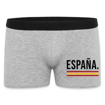 España – Urban Streetwear Shirt - Männer Boxer Shorts - Grau meliert - Vorne