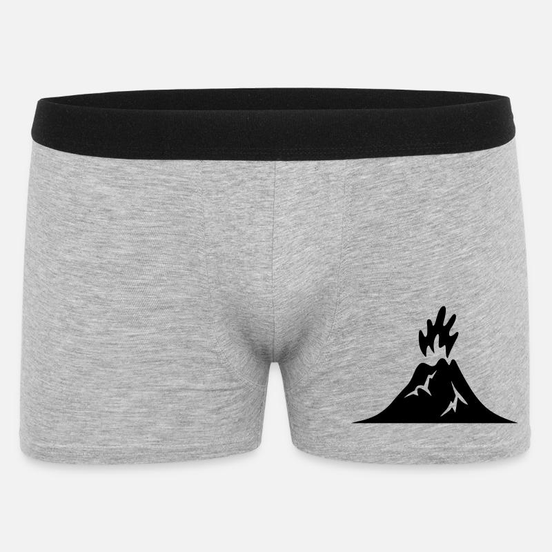 Design Natur Lebendige Elemente - Männer Boxer Shorts - Grau meliert