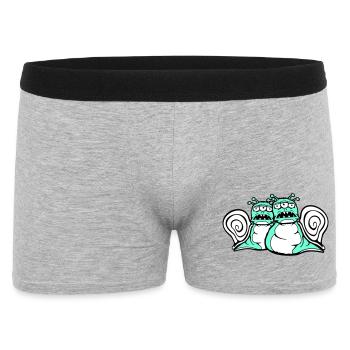 2 escargots monstres extraterrestres Halloween extraterrestres - Boxer Homme - gris chiné - Devant