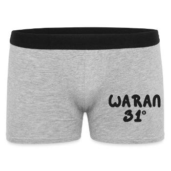 Entwurf für die Oranais von Algerien WARAN 31 - Männer Boxer Shorts - Grau meliert - Vorne