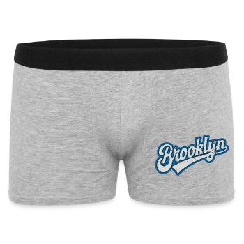 Brooklyn Urban Graphics in Blue Tone - Men's Boxer Shorts - heather grey - Front