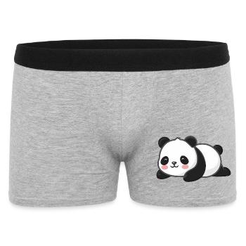 Cute Panda Animal Lover - Men's Boxer Shorts - heather grey - Front