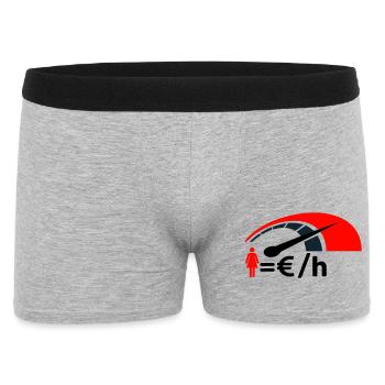 Expense counter - Men's Boxer Shorts - heather grey - Front