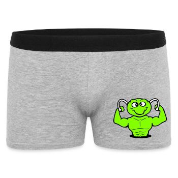 Caterpillar Bodybuilder Musculation Strong Fitness Gym - Boxer Homme - gris chiné - Devant