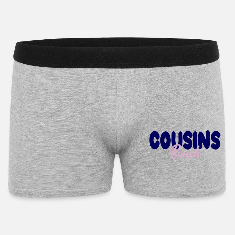 Cousins Beach – Bold & Soft - Männer Boxer Shorts - Grau meliert