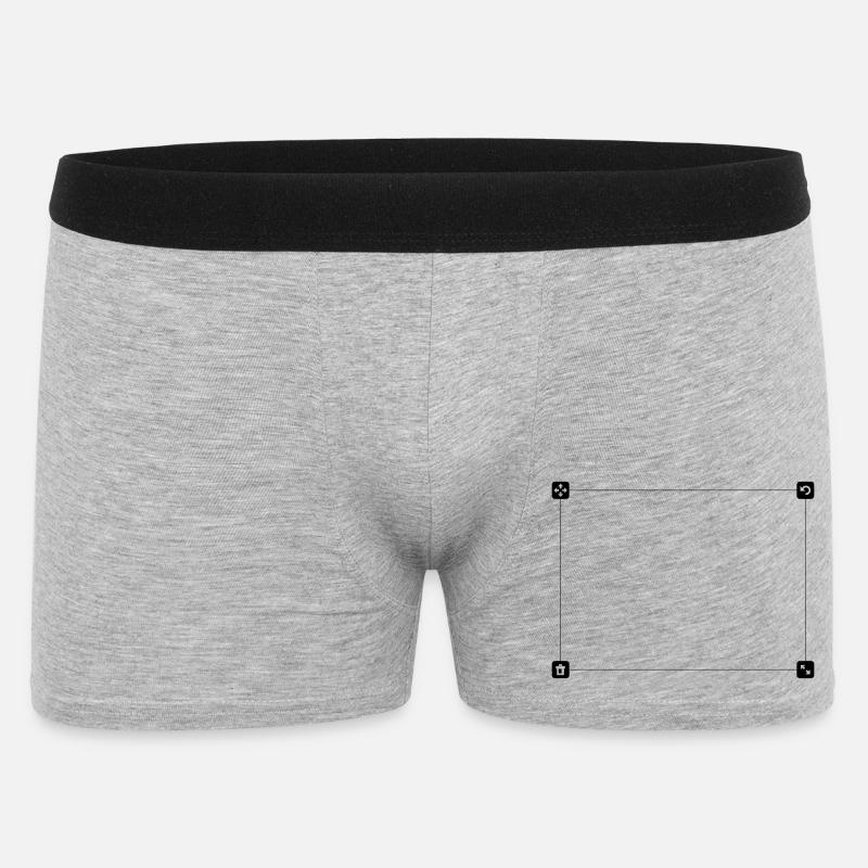Motivfeld - Männer Boxer Shorts - Grau meliert