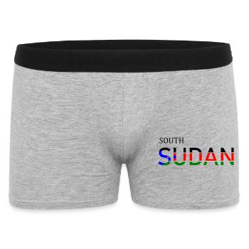 Abstract Design with Colorful Geometric Patterns - Men's Boxer Shorts - heather grey - Front