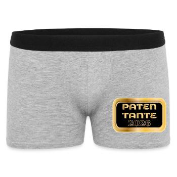 PATENTANTE 2026 CHRISTLICHER GLAUBE - Männer Boxer Shorts - Grau meliert - Vorne