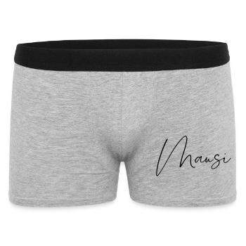 Mausi / Handwriting Design - Men's Boxer Shorts - heather grey - Front