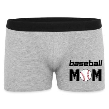 Maman de baseball - Boxer Homme - gris chiné - Devant
