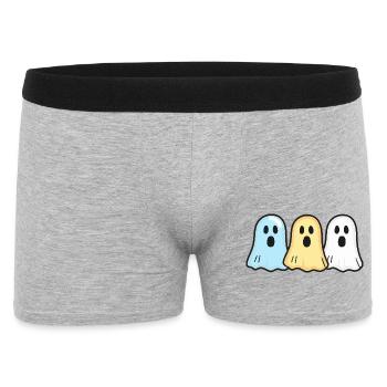 Ghosts Halloween Funny Team - Men's Boxer Shorts - heather grey - Front