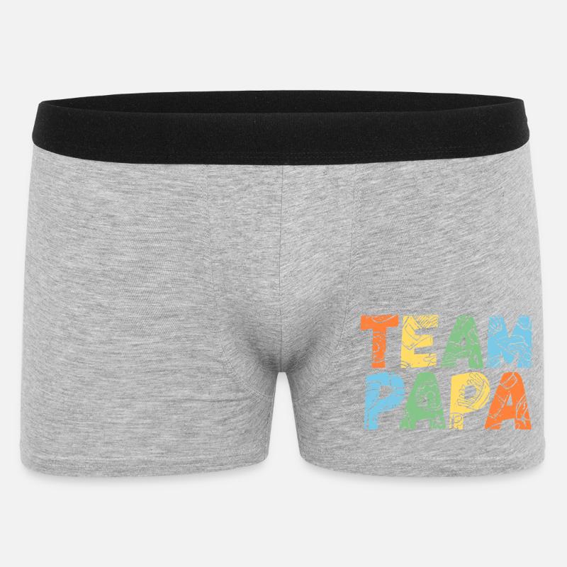 Mutter Team Mama - Männer Boxer Shorts - Grau meliert