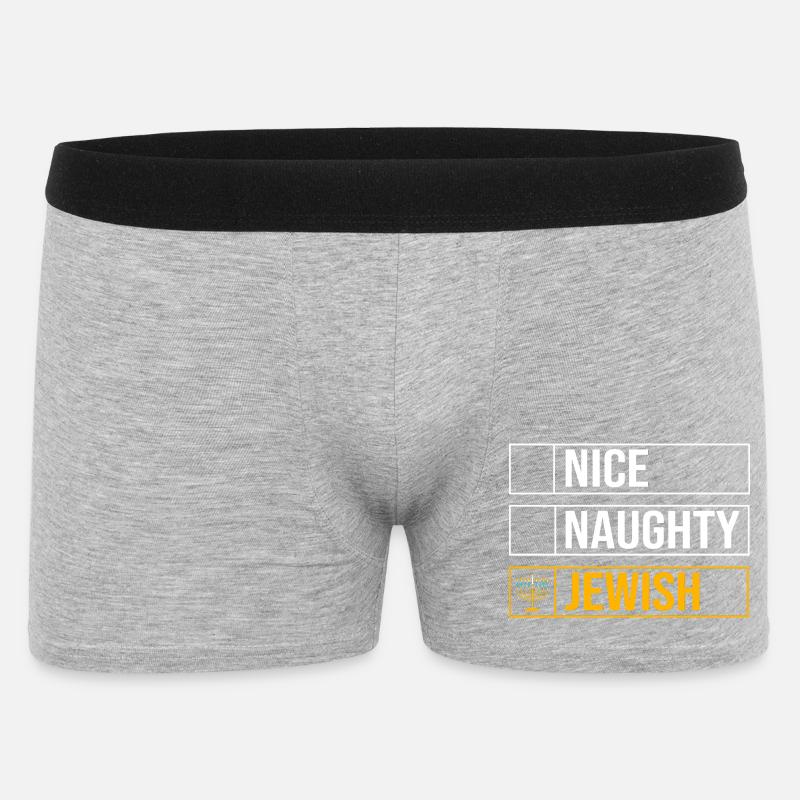 Hanoukka Hanoukka Hanoukka - Boxer Homme - gris chiné