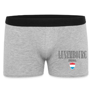 Originally from Luxembourg, born in Luxembourg - Men's Boxer Shorts - heather grey - Front