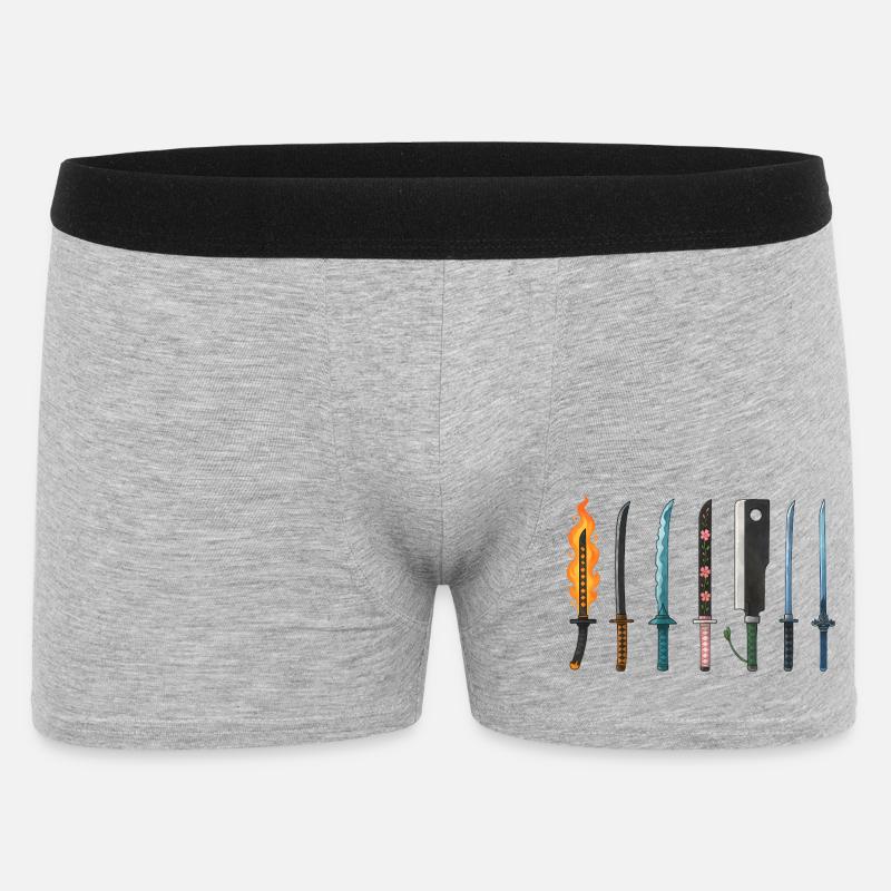 Conception de la collection d’épées d’anime - Boxer Homme - gris chiné