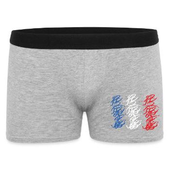 Tricolor Strasbourg Graffiti Pullover Hoodie - Men's Boxer Shorts - heather grey - Front