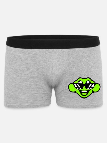 frog toad cool sunglasses laughing happy cute - Men's Boxer Shorts - heather grey