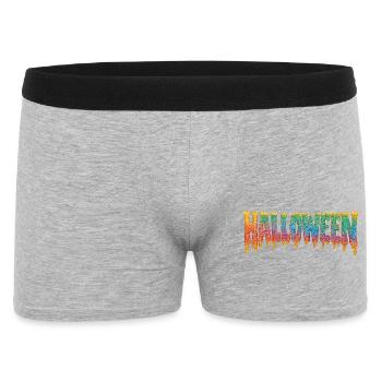 Glaçage Lettrage d’Halloween - Boxer Homme - gris chiné - Devant