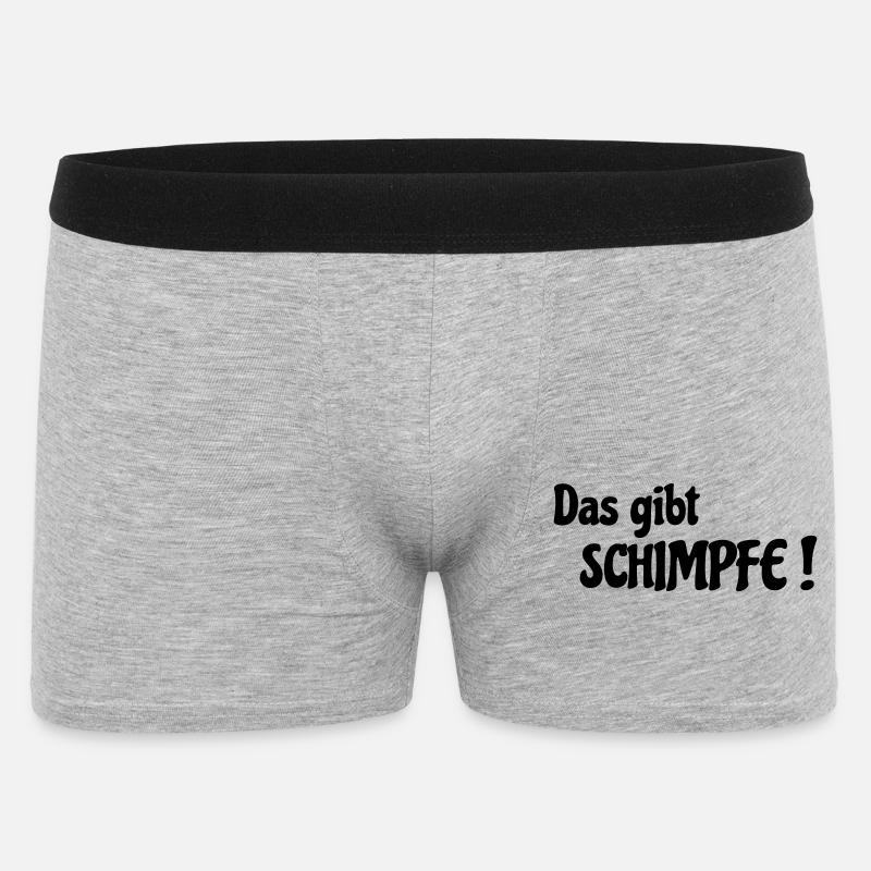Das gibt Schimpfe - Männer Boxer Shorts - Grau meliert
