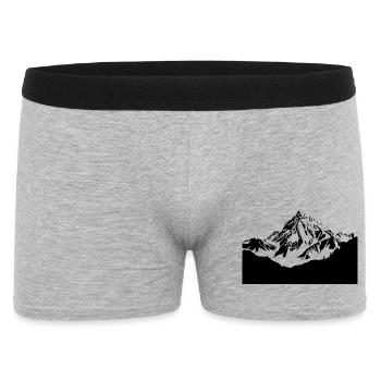 hiking climbing mountain - Men's Boxer Shorts - heather grey - Front