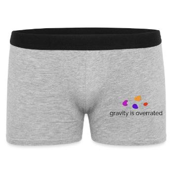 Gravity is overrated - Bouldering Design - Men's Boxer Shorts - heather grey - Front