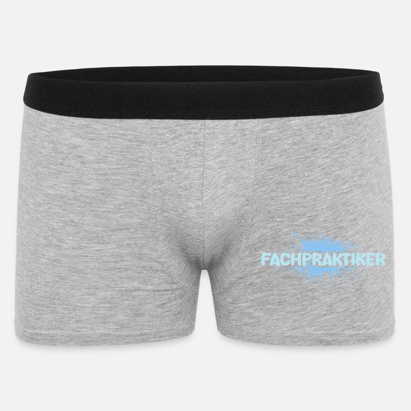 Fachpraktiker - Männer Boxer Shorts - Grau meliert
