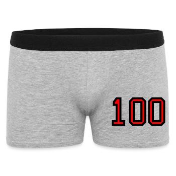 100. 100 ANS. 100e ANNIVERSAIRE. ANNIVERSAIRE 100  - Boxer Homme - gris chiné - Devant