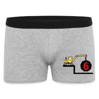 Bagger - Männer Boxer Shorts - Grau meliert - Vorne