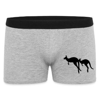 Kangaroo - Men's Boxer Shorts - heather grey - Front