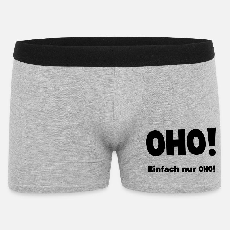 Oho - Männer Boxer Shorts - Grau meliert