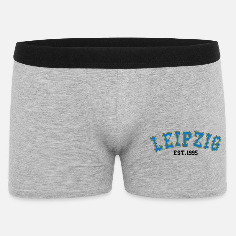 Leipzig Est. 1995 - Männer Boxer Shorts - Grau meliert
