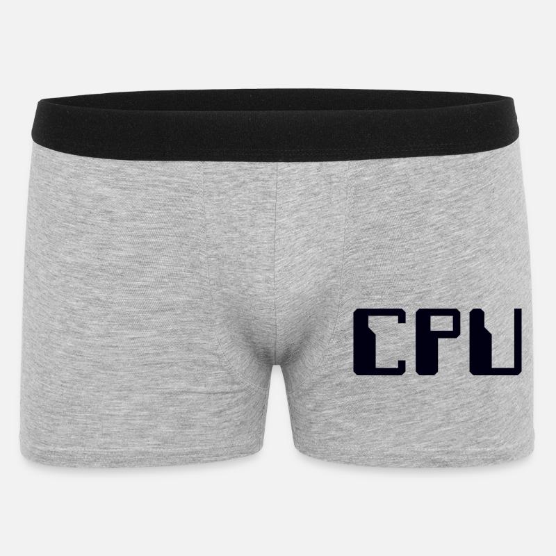 CPU Speicher - Männer Boxer Shorts - Grau meliert