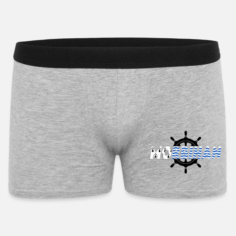 Morbihan - Männer Boxer Shorts - Grau meliert