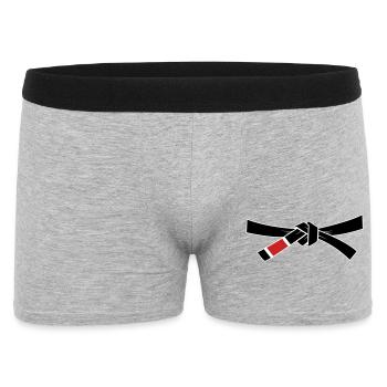 Ceinture noire - Ceinture noire - Boxer Homme - gris chiné - Devant