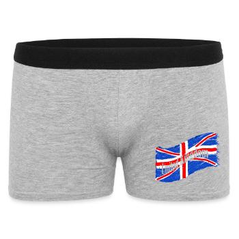 England Flag - Men's Boxer Shorts - heather grey - Front
