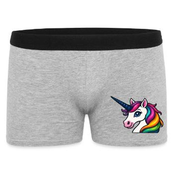 Radiant Rainbow Unicorn - Men's Boxer Shorts - heather grey - Front