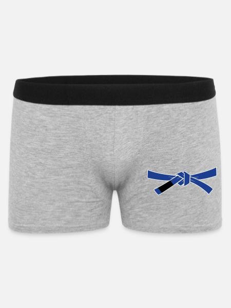 Bluebelt - Blaugurt - Männer Boxer Shorts - Grau meliert