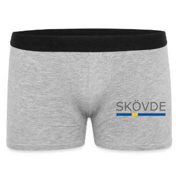 Drapeau de la Suède - Skövde - Sverige - Schweden - Boxer Homme - gris chiné - Devant