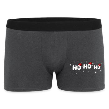 Ho Ho Ho Santa Font Design - Men's Boxer Shorts - charcoal grey - Front