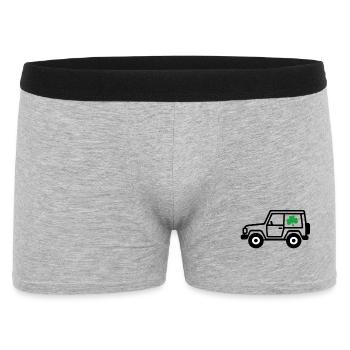 Safari avec Shamrock - Boxer Homme - gris chiné - Devant
