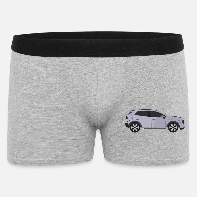 Auto - Männer Boxer Shorts - Grau meliert
