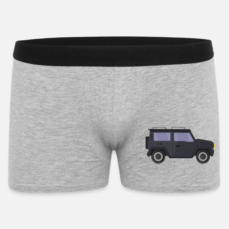 Jeep - Männer Boxer Shorts - Grau meliert