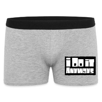 i do it anyways - Men's Boxer Shorts - heather grey - Front